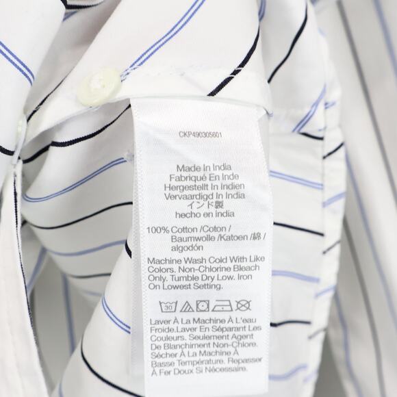 Madewell White Striped Button Down Shirt - Picture 12 of 12